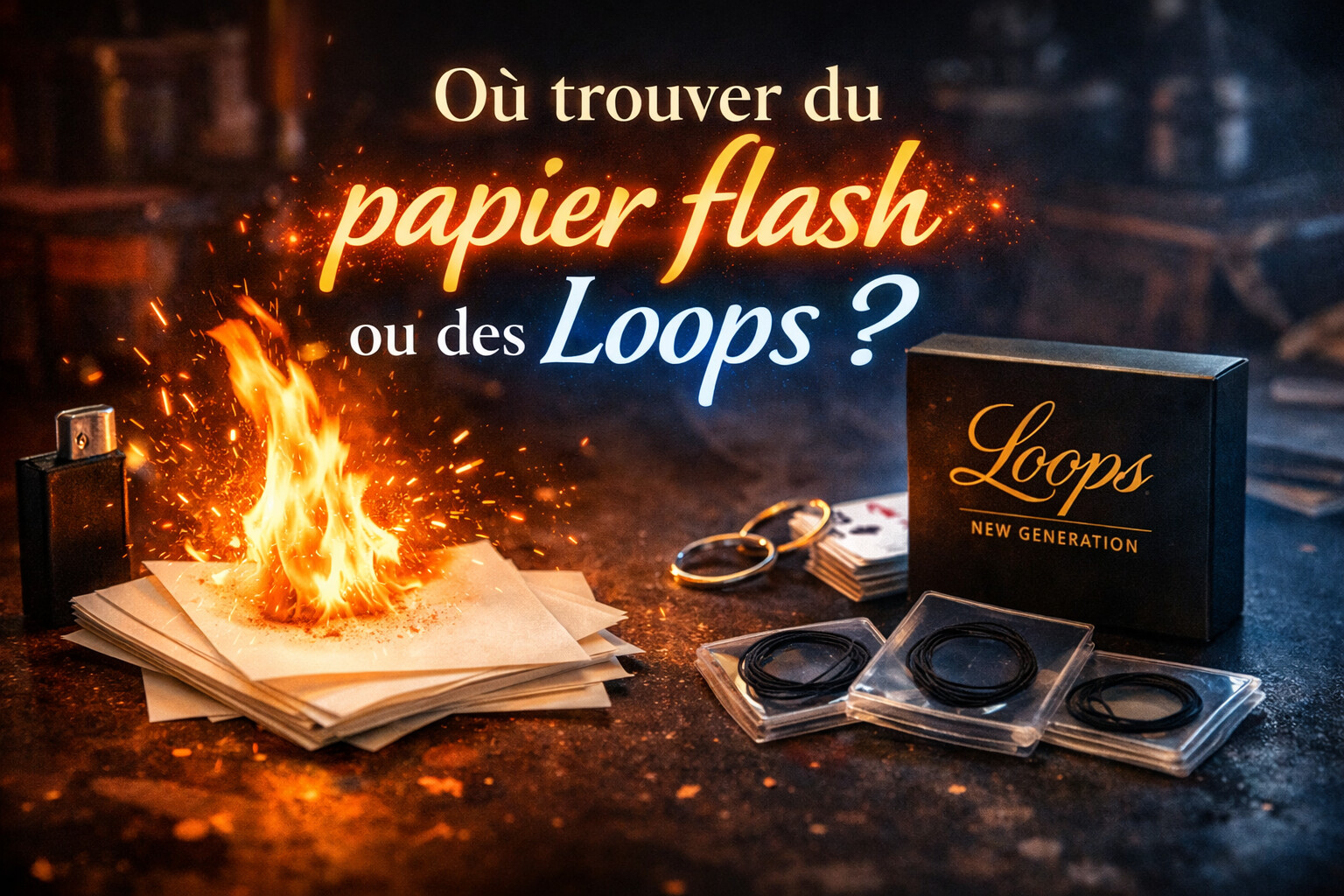 où trouver du papier flash ou des loops